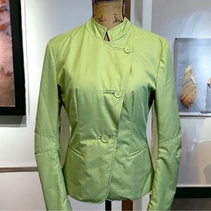 Armani Collezioni Lime Nylon Jacket Size 4